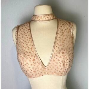 Victoria's Secret Romantic Bra/Top, Size Med, B&C cup, Rose Gold star Design